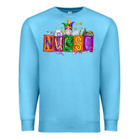Ocean Blue nurse mardi gras Premium Sweatshirt - RacoonDesign