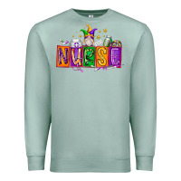 Seafoam nurse mardi gras Premium Sweatshirt - RacoonDesign