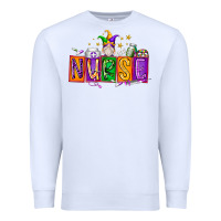 White nurse mardi gras Premium Sweatshirt - RacoonDesign