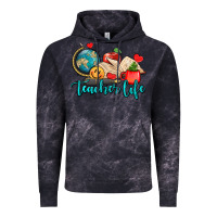 Cloud Black teacher life Vintage Hoodie - AdoDesignShop