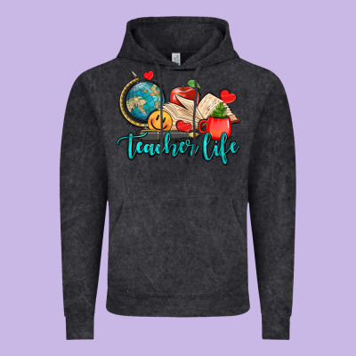 Teacher Life Vintage Hoodie Designed By Adodesignshop