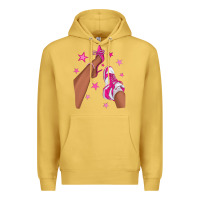 Antique Gold afro sneakers and heels Premium Hoodie - NancyCooperArtShop