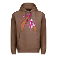 Chestnut afro sneakers and heels Premium Hoodie - NancyCooperArtShop