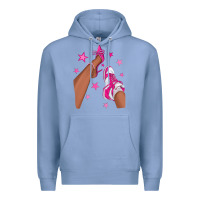 Colony Blue afro sneakers and heels Premium Hoodie - NancyCooperArtShop