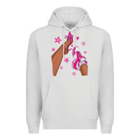 Dove Grey afro sneakers and heels Premium Hoodie - NancyCooperArtShop