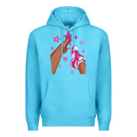 Ocean Blue afro sneakers and heels Premium Hoodie - NancyCooperArtShop