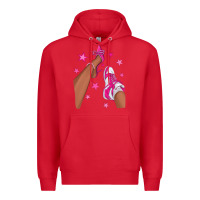 Red afro sneakers and heels Premium Hoodie - NancyCooperArtShop