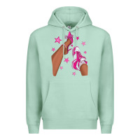 Seafoam afro sneakers and heels Premium Hoodie - NancyCooperArtShop