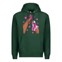 Sports Green afro sneakers and heels Premium Hoodie - NancyCooperArtShop