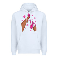 White afro sneakers and heels Premium Hoodie - NancyCooperArtShop