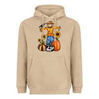 Mushroom pumpkin sunflower fall scarecrow Heavyweight Hoodie - RanaPortraitStore