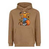 Toasted Coconut pumpkin sunflower fall scarecrow Heavyweight Hoodie - RanaPortraitStore