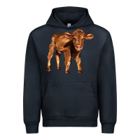 Navy red angus calf Urban Hoodie - LillyAllenDesigns