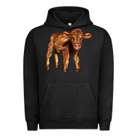 Pigment Black red angus calf Urban Hoodie - LillyAllenDesigns