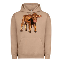 Pigment Burro red angus calf Urban Hoodie - LillyAllenDesigns