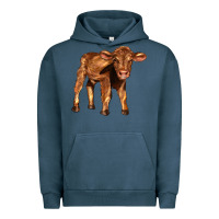 Pigment Midnight Navy red angus calf Urban Hoodie - LillyAllenDesigns
