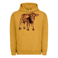Pigment Peanut Butter red angus calf Urban Hoodie - LillyAllenDesigns