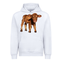 White red angus calf Urban Hoodie - LillyAllenDesigns
