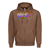 Chestnut glamping girl Zipper Hoodie - texasbilliewilder