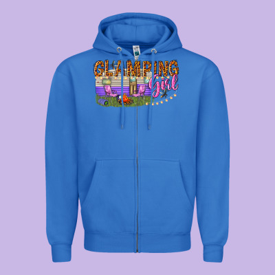 Zipper Hoodie glamping girl
