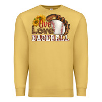 Antique Gold live love baseball Premium Sweatshirt - HRA Design Shop
