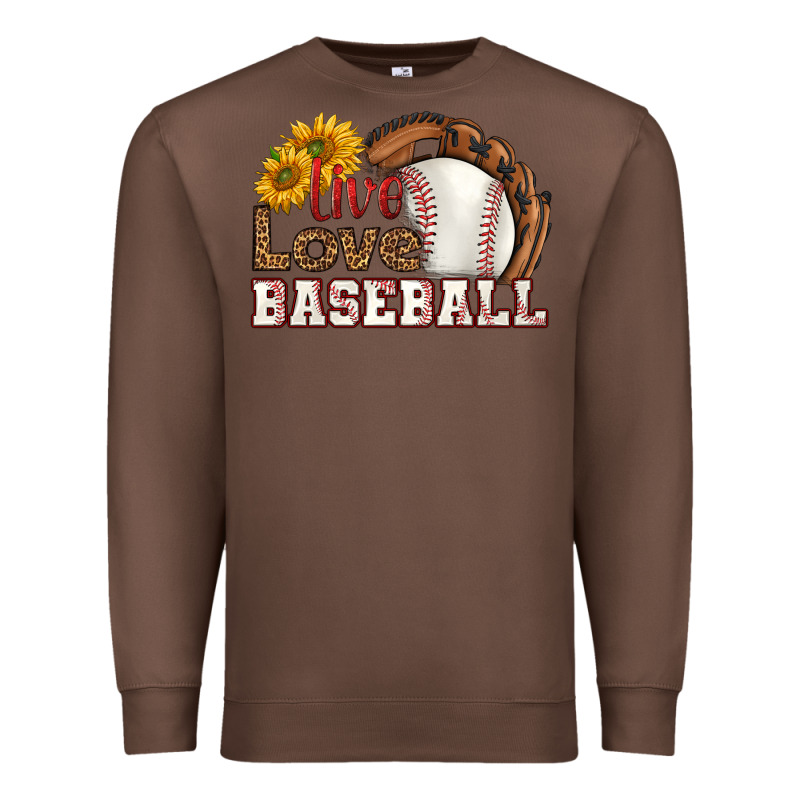 Live Love Baseball Premium Sweatshirt by HRA Design Shop | Teevron