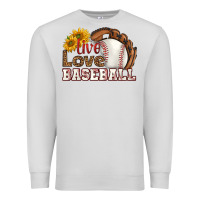 Dove Grey live love baseball Premium Sweatshirt - HRA Design Shop
