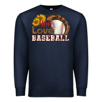 Navy live love baseball Premium Sweatshirt - HRA Design Shop