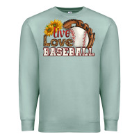 Seafoam live love baseball Premium Sweatshirt - HRA Design Shop