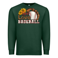 Sports Green live love baseball Premium Sweatshirt - HRA Design Shop
