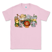Bubblegum Pink cute baby safari animals coffee cups Classic Tee - texasbilliewilder