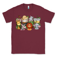 Burgundy cute baby safari animals coffee cups Classic Tee - texasbilliewilder