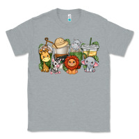 Heather Grey cute baby safari animals coffee cups Classic Tee - texasbilliewilder