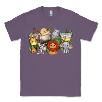 Lavender cute baby safari animals coffee cups Classic Tee - texasbilliewilder
