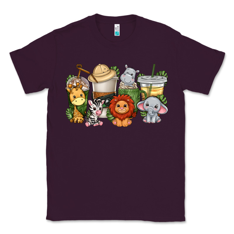 Cute Baby Safari Animals Coffee Cups Classic Tee by texasbilliewilder | Teevron