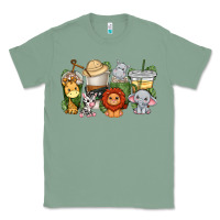 Sage cute baby safari animals coffee cups Classic Tee - texasbilliewilder