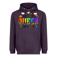 Plum coolest queer in town Heavyweight Hoodie - Zillion Design Studio