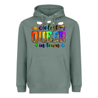 Sage coolest queer in town Heavyweight Hoodie - Zillion Design Studio
