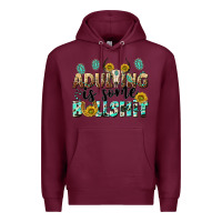 Burgundy adulting is some bullshit Premium Hoodie - NancyCooperArtShop