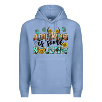 Colony Blue adulting is some bullshit Premium Hoodie - NancyCooperArtShop