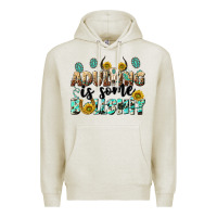 Oatmeal Heather adulting is some bullshit Premium Hoodie - NancyCooperArtShop