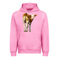 Fuchsia Pink simmental calf Urban Hoodie - LillyAllenDesigns