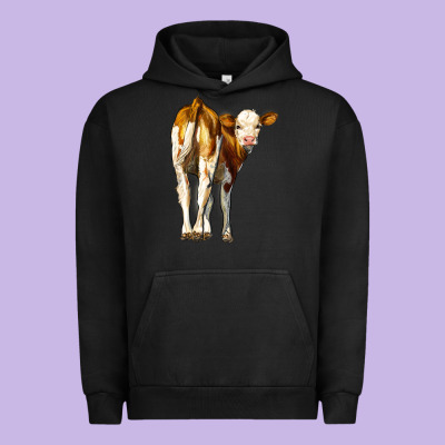 Simmental Calf Urban Hoodie Designed By Lillyallendesigns