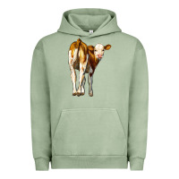 Pigment Oil Green simmental calf Urban Hoodie - LillyAllenDesigns