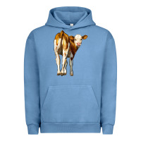 Pigment Pebble Blue simmental calf Urban Hoodie - LillyAllenDesigns