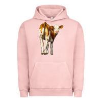 Pigment Salmon simmental calf Urban Hoodie - LillyAllenDesigns