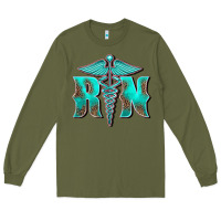 Army Green registered medical symbol nurse Long Sleeve Tee - BarkalooDesign