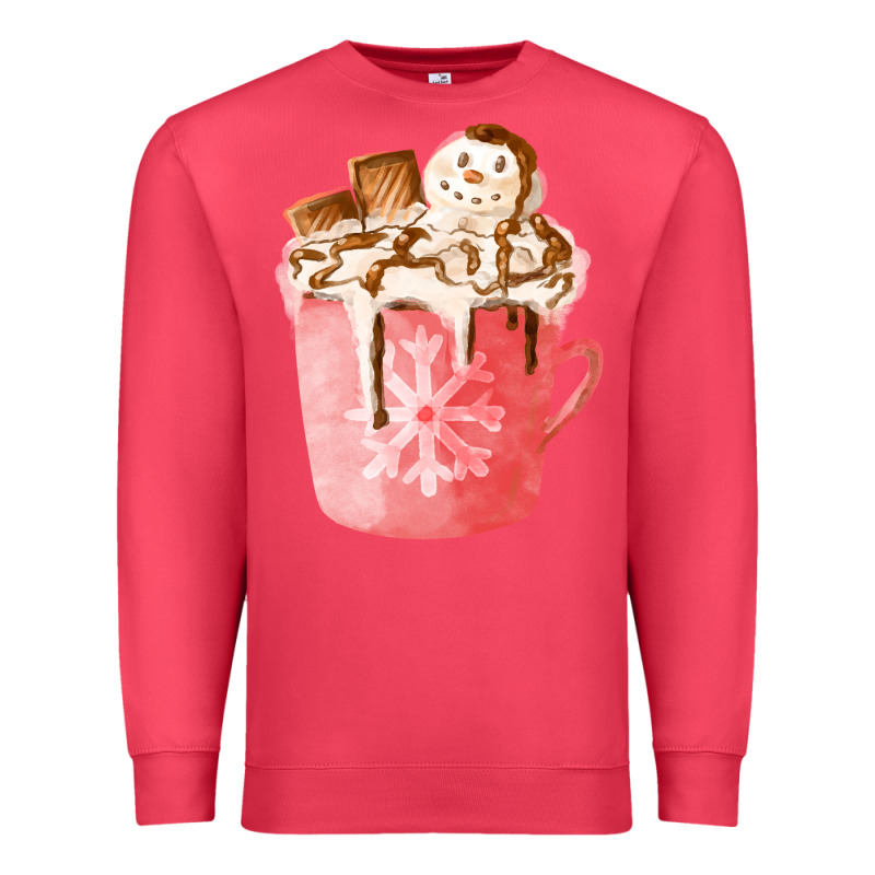 Hotcocoa With Snowman  Fa Element Premium Sweatshirt by FaDigitalArtStudio | Teevron