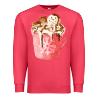 Cardinal hotcocoa with snowman  fa element Premium Sweatshirt - FaDigitalArtStudio