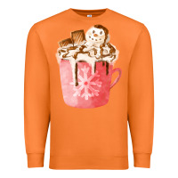 Carrot hotcocoa with snowman  fa element Premium Sweatshirt - FaDigitalArtStudio